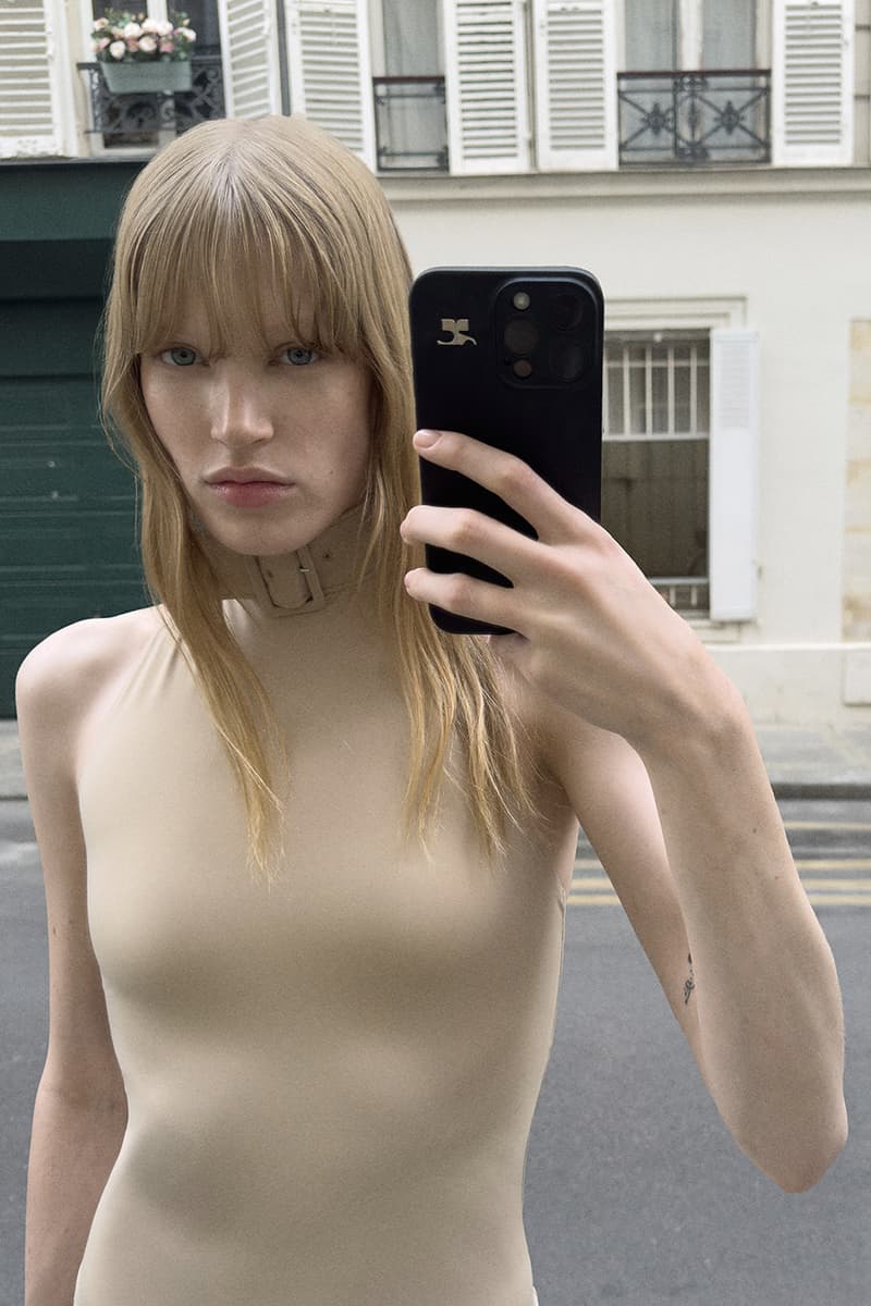 Courrèges Resort 2026 is Self-Shot in Paris Pre-Spring/Summer 2026 Collection Lookbook mirror selfies