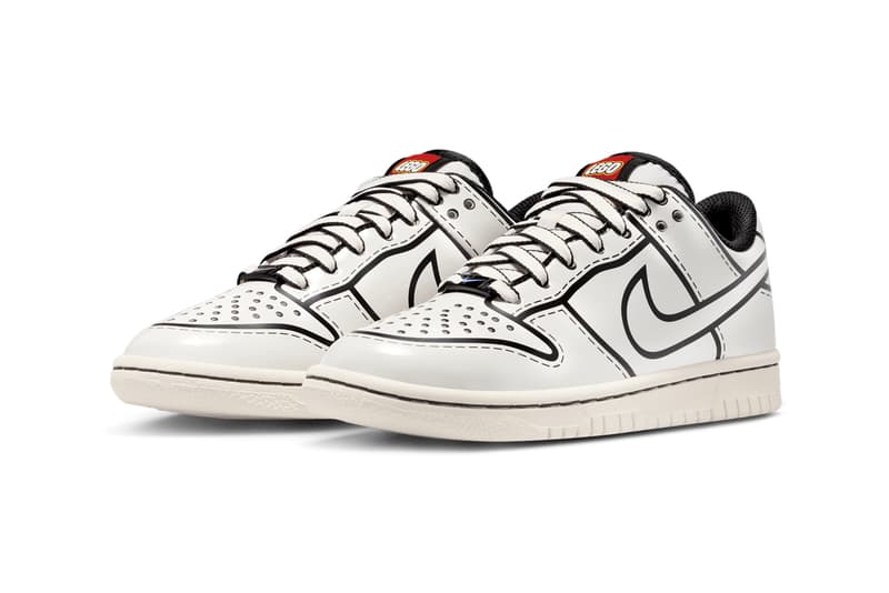 LEGO Nike Dunk Low White Black Release Date info store list buying guide photos price IF2117-100