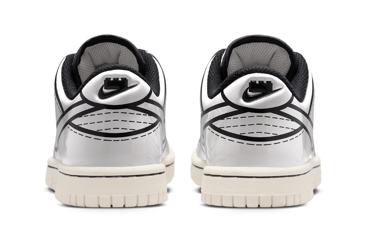 LEGO Nike Dunk Low White Black Release Date info store list buying guide photos price IF2117-100