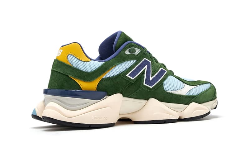 New Balance 9060A "Green Suede" U9060LDA Release Info mesh abzorb N- logo