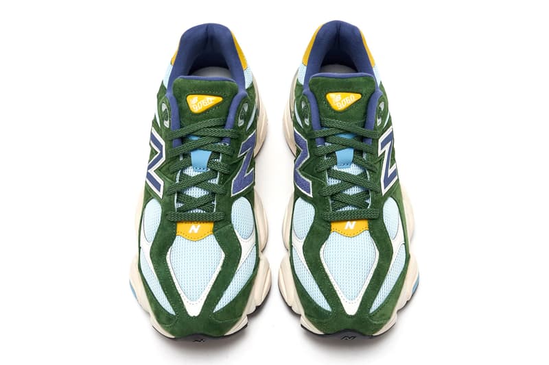 New Balance 9060A "Green Suede" U9060LDA Release Info mesh abzorb N- logo