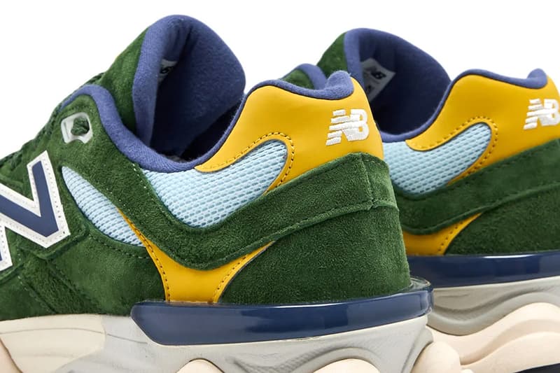 New Balance 9060A "Green Suede" U9060LDA Release Info mesh abzorb N- logo