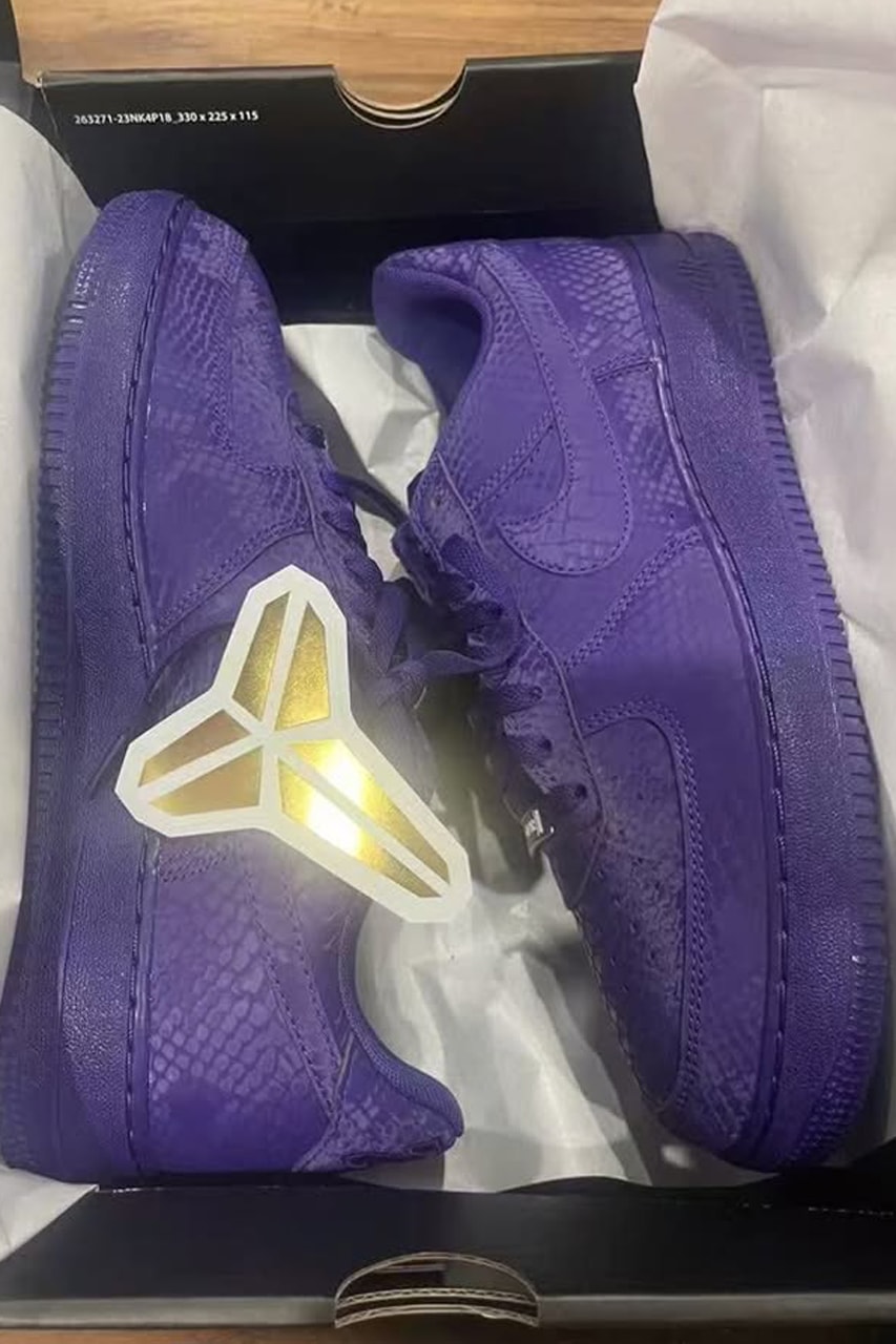 Kobe Bryant Nike Air Force 1 Low Court Purple IB0018-500 release date info store list buying guide photos price x