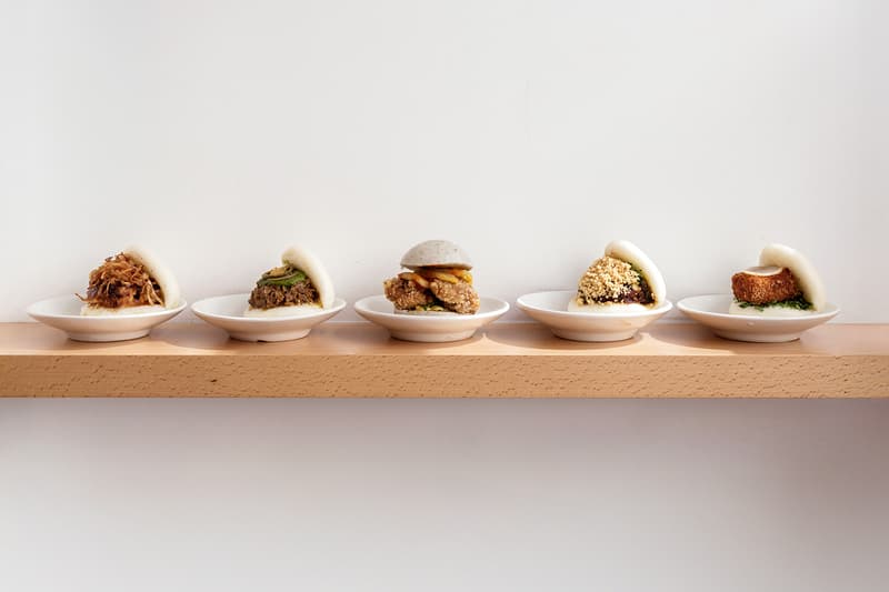 BAO London 10th Anniversary Special Menu Info £3.50 classic bao bun  Shing Tat Chung Erchen Chang Wai Ting Chung charcoal-finished fried chicken steak BAONUT calamari BAO dry beef noodles bone marrow