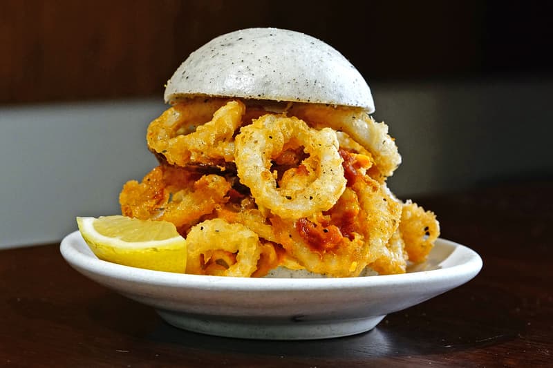 BAO London 10th Anniversary Special Menu Info £3.50 classic bao bun  Shing Tat Chung Erchen Chang Wai Ting Chung charcoal-finished fried chicken steak BAONUT calamari BAO dry beef noodles bone marrow