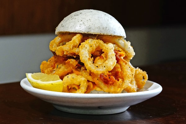 BAO London 10th Anniversary Special Menu Info £3.50 classic bao bun  Shing Tat Chung Erchen Chang Wai Ting Chung charcoal-finished fried chicken steak BAONUT calamari BAO dry beef noodles bone marrow