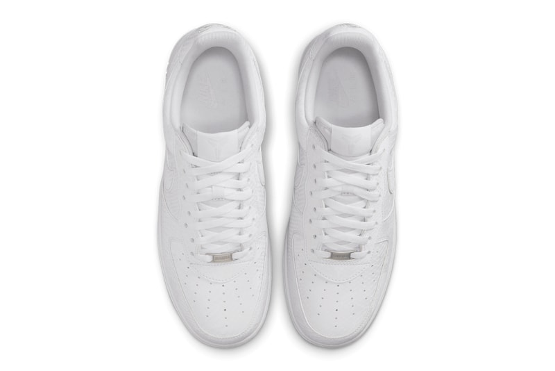 Kobe Bryant x Nike Air Force 1 Low "White" IB0018-100 first look teaser black mamba 8 24 swoosh los angeles lakers all white shoes sneakers