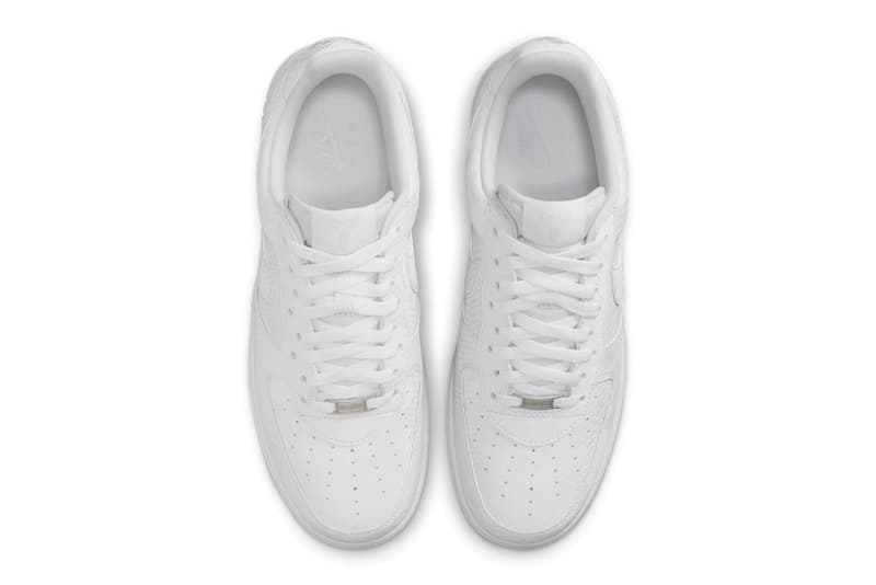 Kobe Bryant x Nike Air Force 1 Low "White" IB0018-100 first look teaser black mamba 8 24 swoosh los angeles lakers all white shoes sneakers
