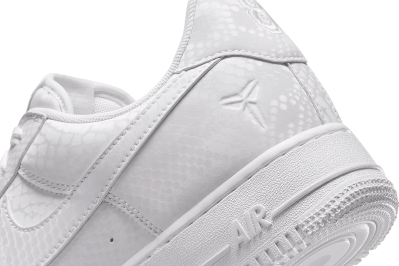 Kobe Bryant x Nike Air Force 1 Low "White" IB0018-100 first look teaser black mamba 8 24 swoosh los angeles lakers all white shoes sneakers