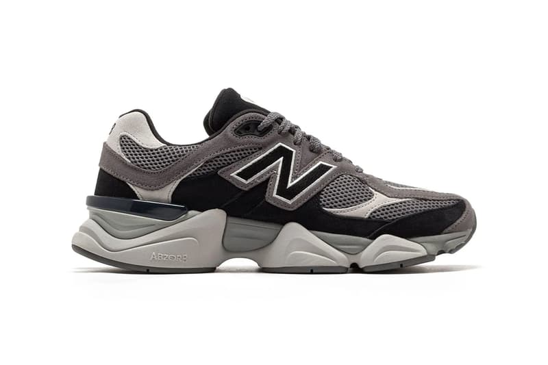 New Balance 9060 Surfaces in Monochromatic "Black/Grey" U9060ERA black grey chunky silhouette shoe