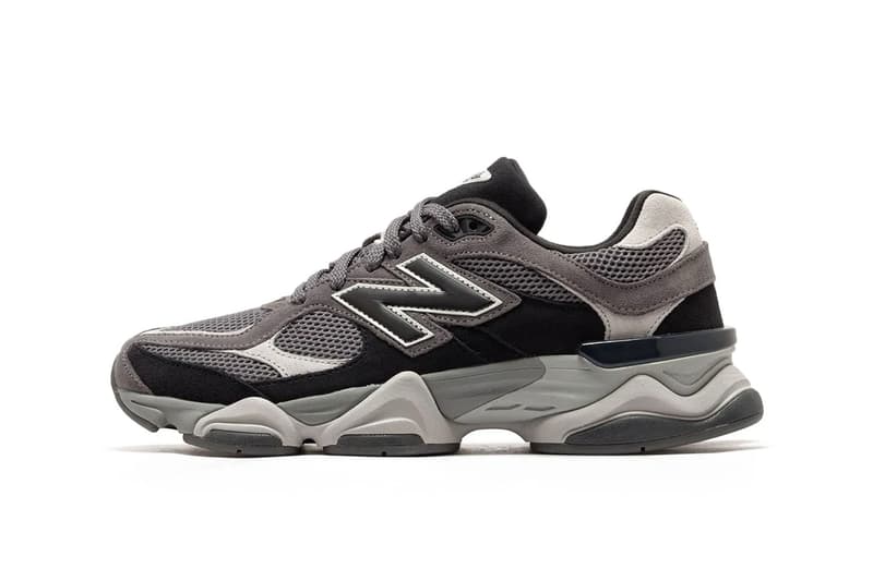 New Balance 9060 Surfaces in Monochromatic "Black/Grey" U9060ERA black grey chunky silhouette shoe