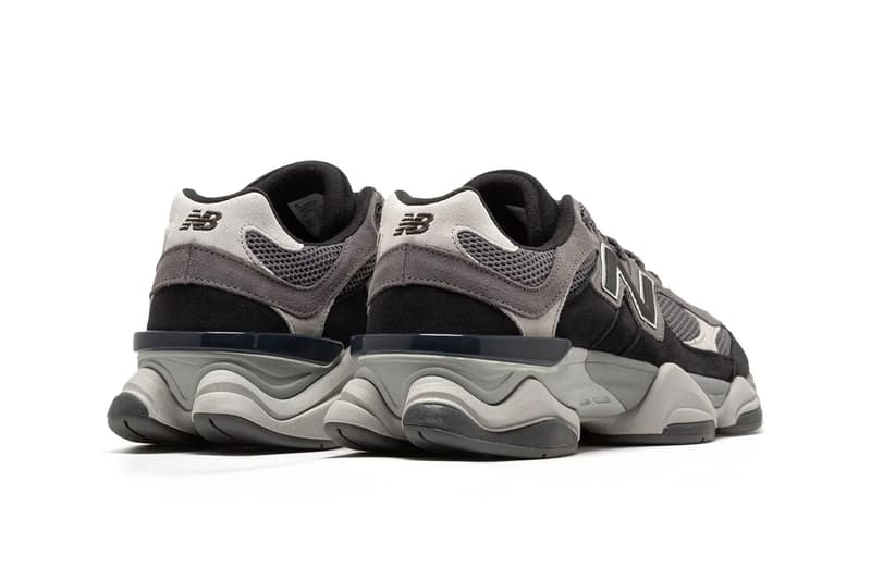 New Balance 9060 Surfaces in Monochromatic "Black/Grey" U9060ERA black grey chunky silhouette shoe