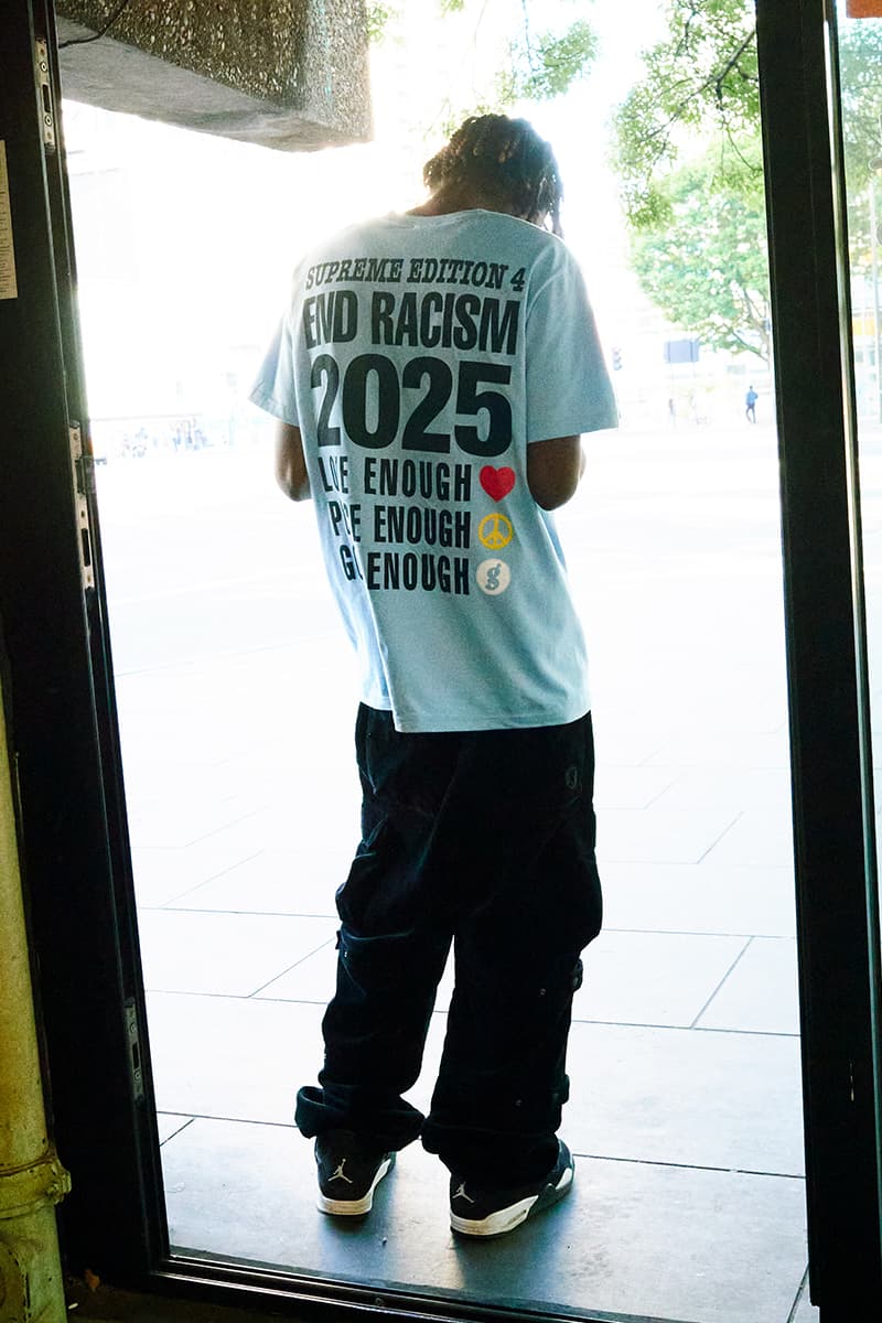 Supreme x GOODENOUGH Spring 2025 Collaboration collection release info japanese brand hiroshi fujiwara nike air force 1 low 90s hip hop influence bmx harajuku new york duraplush cobranded ma-1 jacket tshirt sk8thing