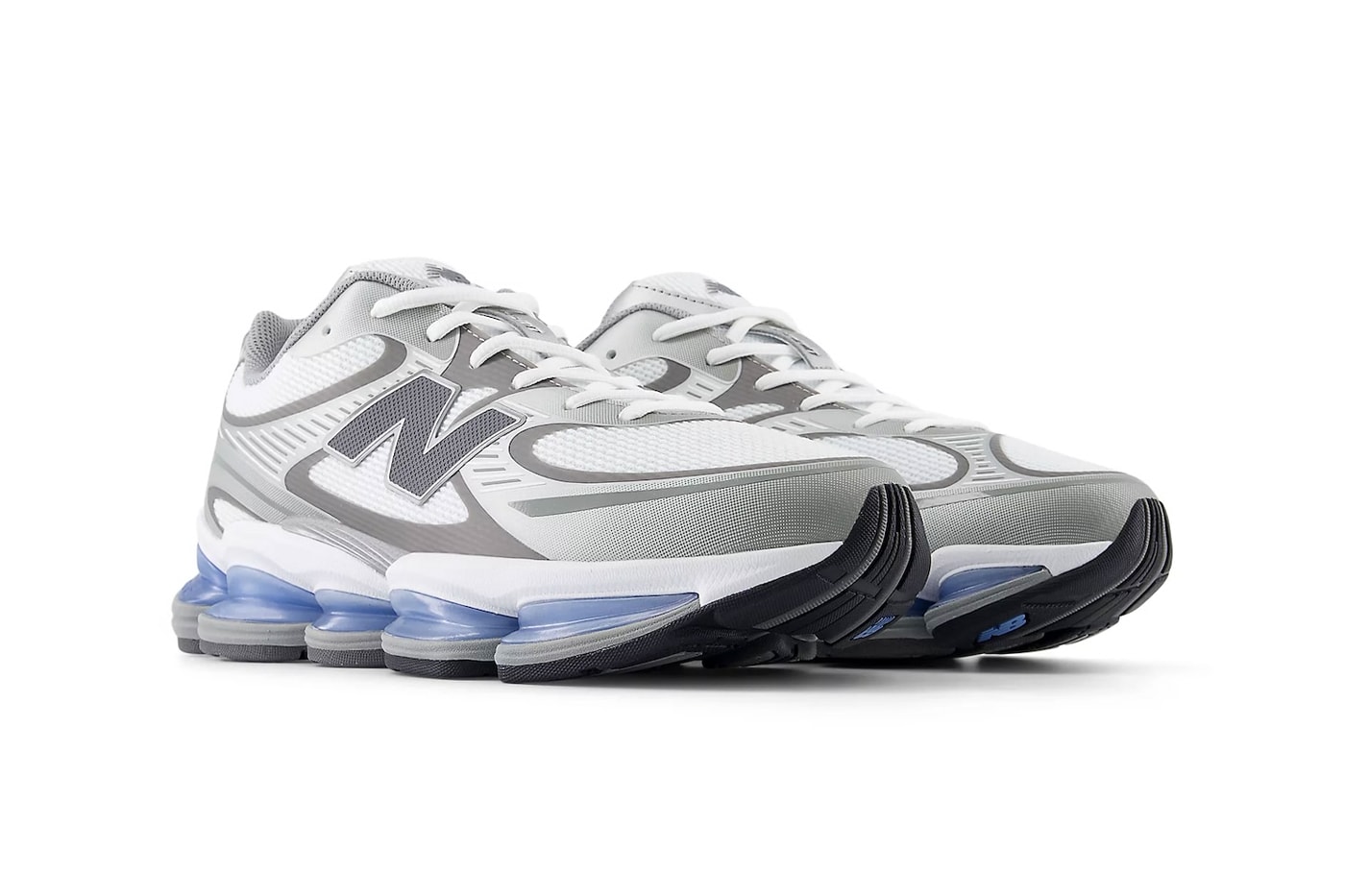 Official Look at the New Balance ABZORB 2000 "Grey/Blue" White/Grey-Blue SBS cushioning