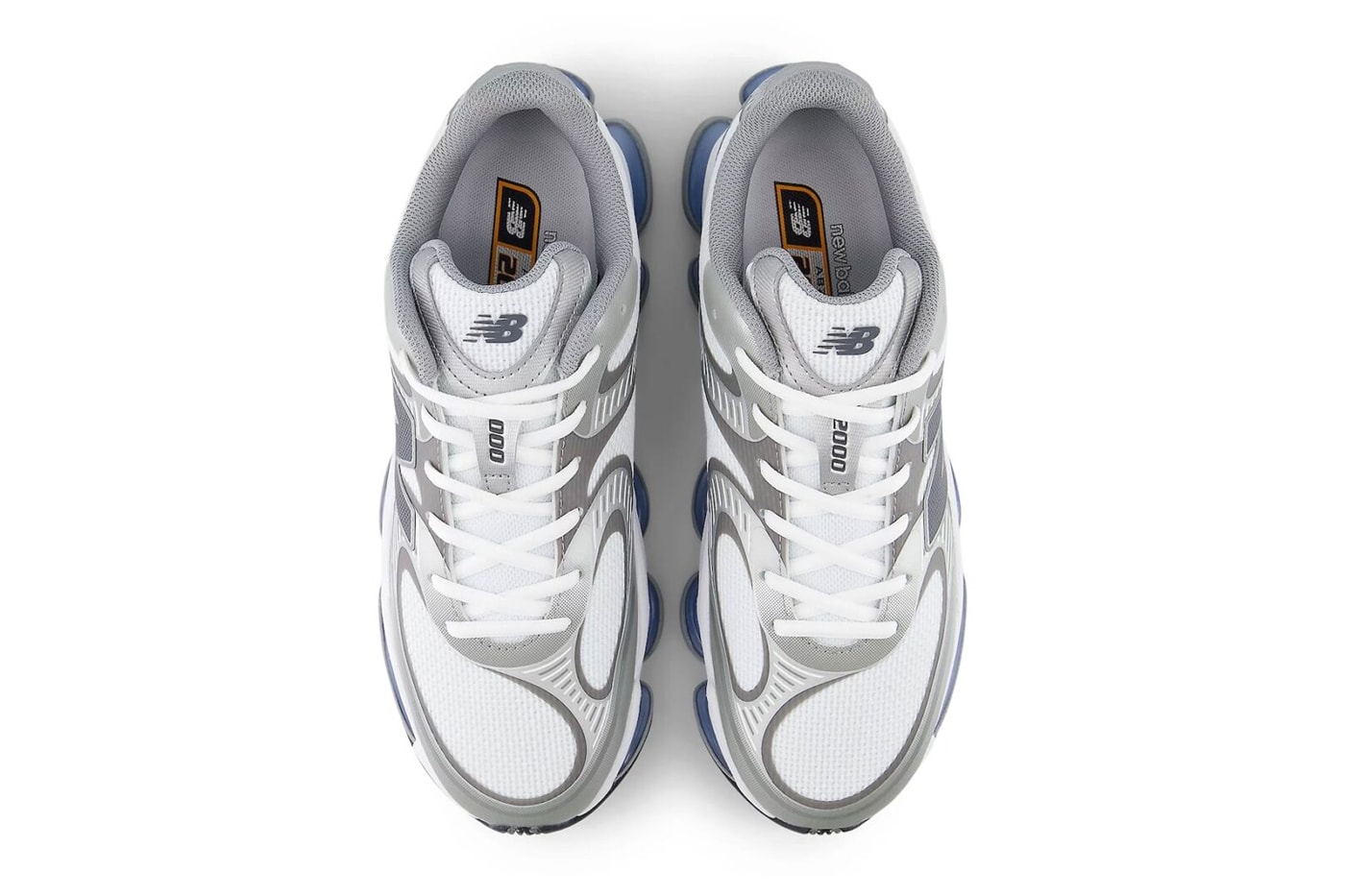 Official Look at the New Balance ABZORB 2000 "Grey/Blue" White/Grey-Blue SBS cushioning