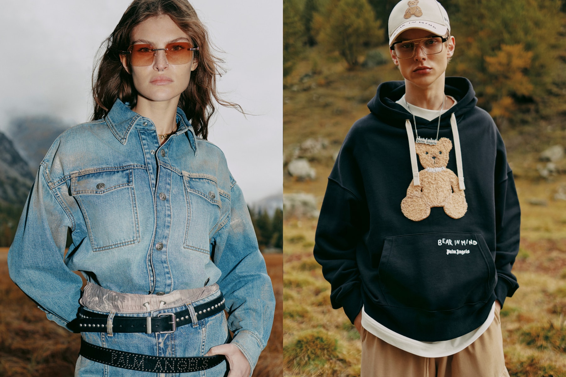 palm angels spring summer 2025 collection prints palm tree logo tracksuits PA4 Fluo runner venice sneaker trunks swimming coord tie dye shorts bomber jacket sequin 