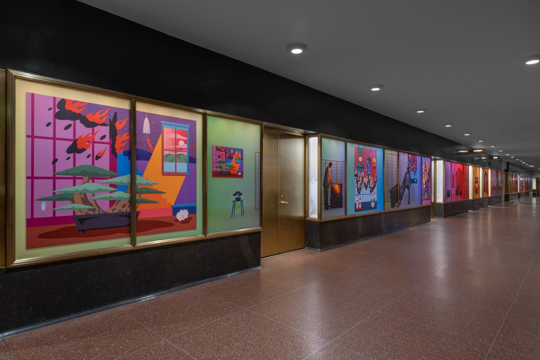 greg ito the enlightenment exhibition rockefeller center art production fund artworks paintings installation