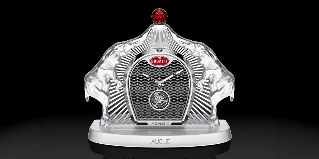 Jacob & Co. Unveils $240K USD Bugatti Calandre Table Clock with Lalique