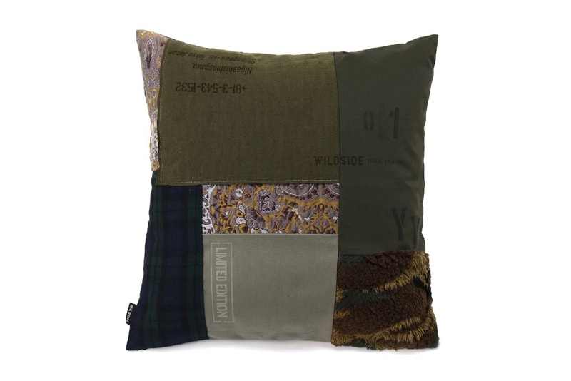 WILDSIDE Yohji Yamamoto Archival Deadstock Fabric Pillow Release Date Information