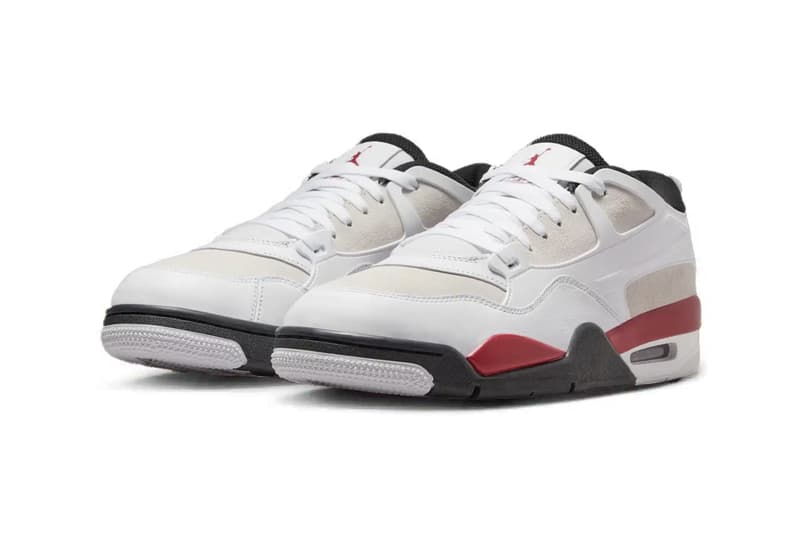 Official Look at Air Jordan 4 RM "White/Gym Red" IB7693-100 White/Gym Red-Photon Dust-Black jordan brand jumpman swoosh
