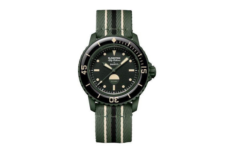 Blancpain x Swatch Bioceramic Scuba Fifty Fathoms GREEN ABYSS Release Info