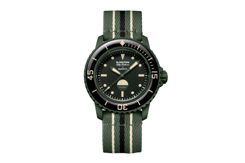 Blancpain x Swatch Bioceramic Scuba Fifty Fathoms GREEN ABYSS Release Info