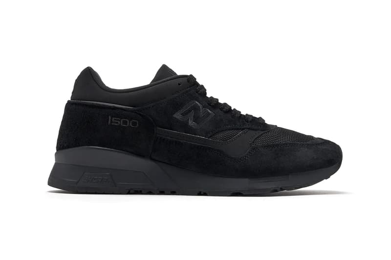 New Balance 1500 Made in UK Drops in "Black" summer fall all-black cat leather suede mesh
