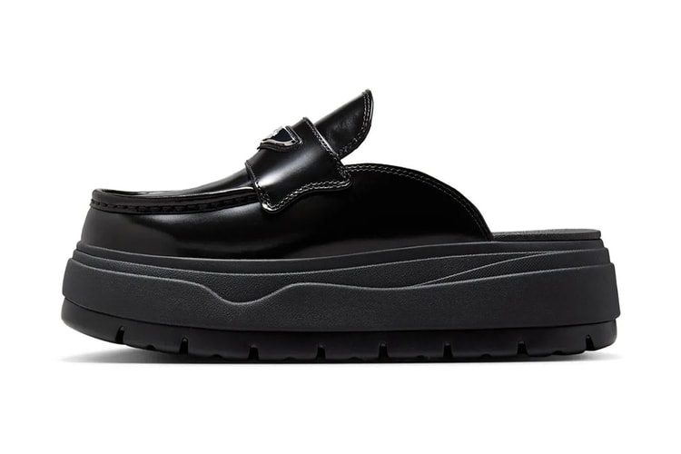 Jordan Brand Drops New Mule Loafer Silhouette in "Black/Metallic Silver"