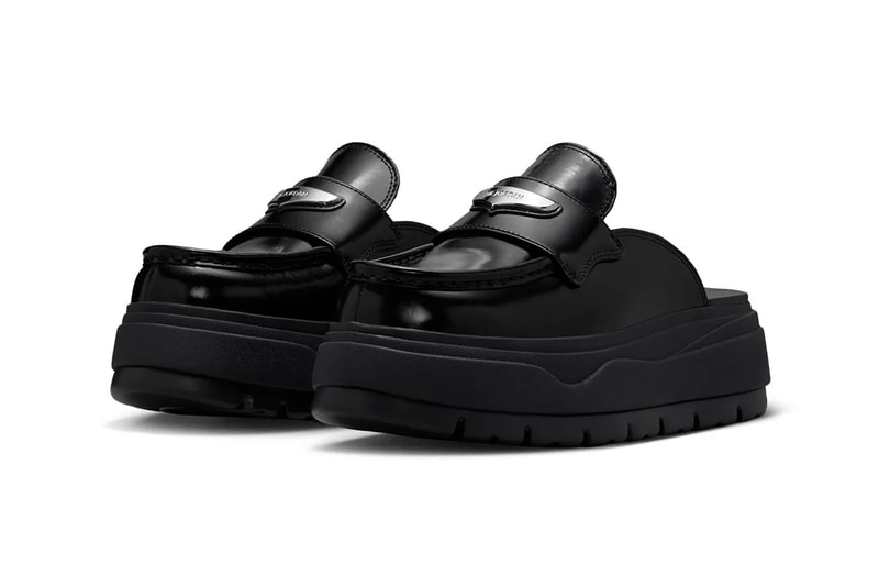 Air Jordan Mule Loafer "Black/Metallic Silver" HJ4292-001 Black/Metallic Silver fall 2025 jordan brand loafer slides 