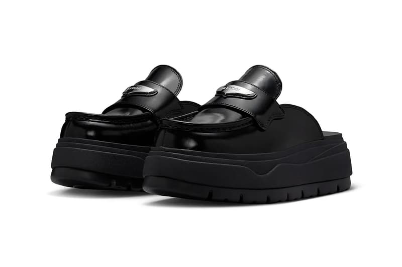 Air Jordan Mule Loafer "Black/Metallic Silver" HJ4292-001 Black/Metallic Silver fall 2025 jordan brand loafer slides