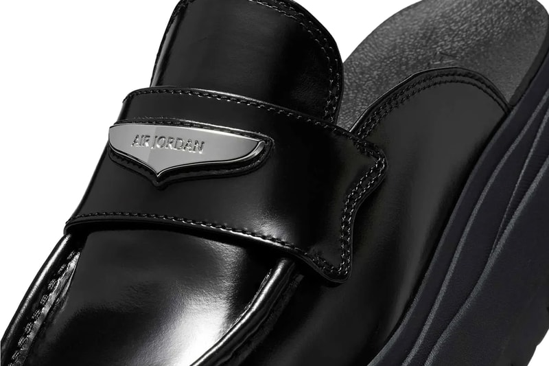 Air Jordan Mule Loafer "Black/Metallic Silver" HJ4292-001 Black/Metallic Silver fall 2025 jordan brand loafer slides 