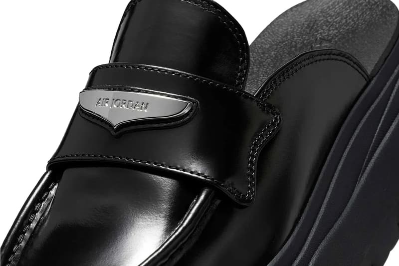 Air Jordan Mule Loafer "Black/Metallic Silver" HJ4292-001 Black/Metallic Silver fall 2025 jordan brand loafer slides