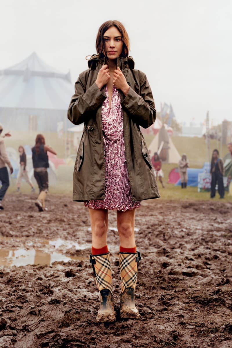 Burberry Festival Campaign SS25 Liam Gallagher Goldie Alexa Chung Cara Delevingne