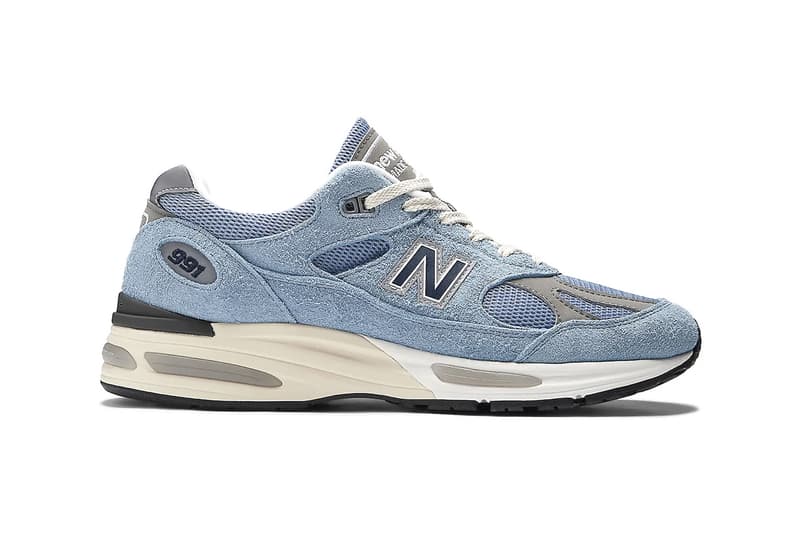 New Balance 991v2 Surfaces in "Celestial Blue" U991BV2 Celestial Blue/Faded Denim-Moon Mist release info made in uk