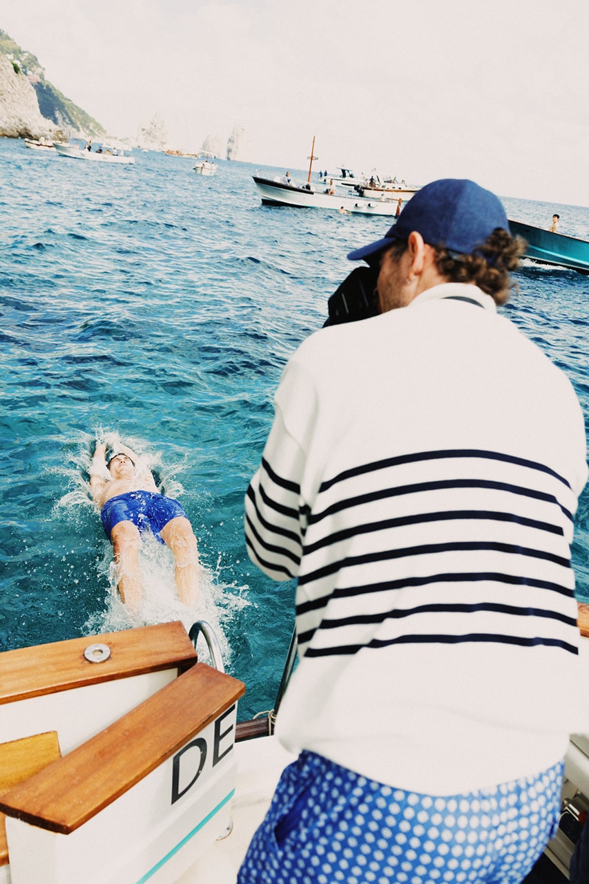Through the Lens: Nikk Martin for Paul & and Shark capri italy berlin germany fashion spring summer 2025 25 video campaign interview camera film digital analogue luxury 