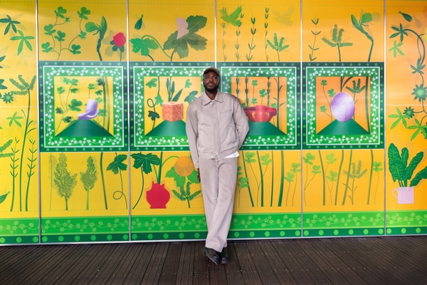 Yinka Ilori '100 Found Objects' Installation London Fulham Pier art artworks