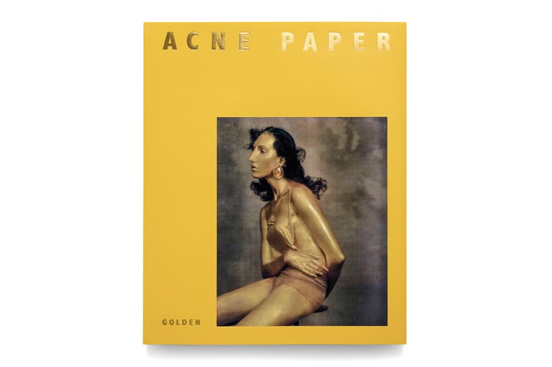 A Decade of Reflection: Acne Paper Unveils Issue 20 swedish brand acne studios fashion magazine edition golden retrospective reflection