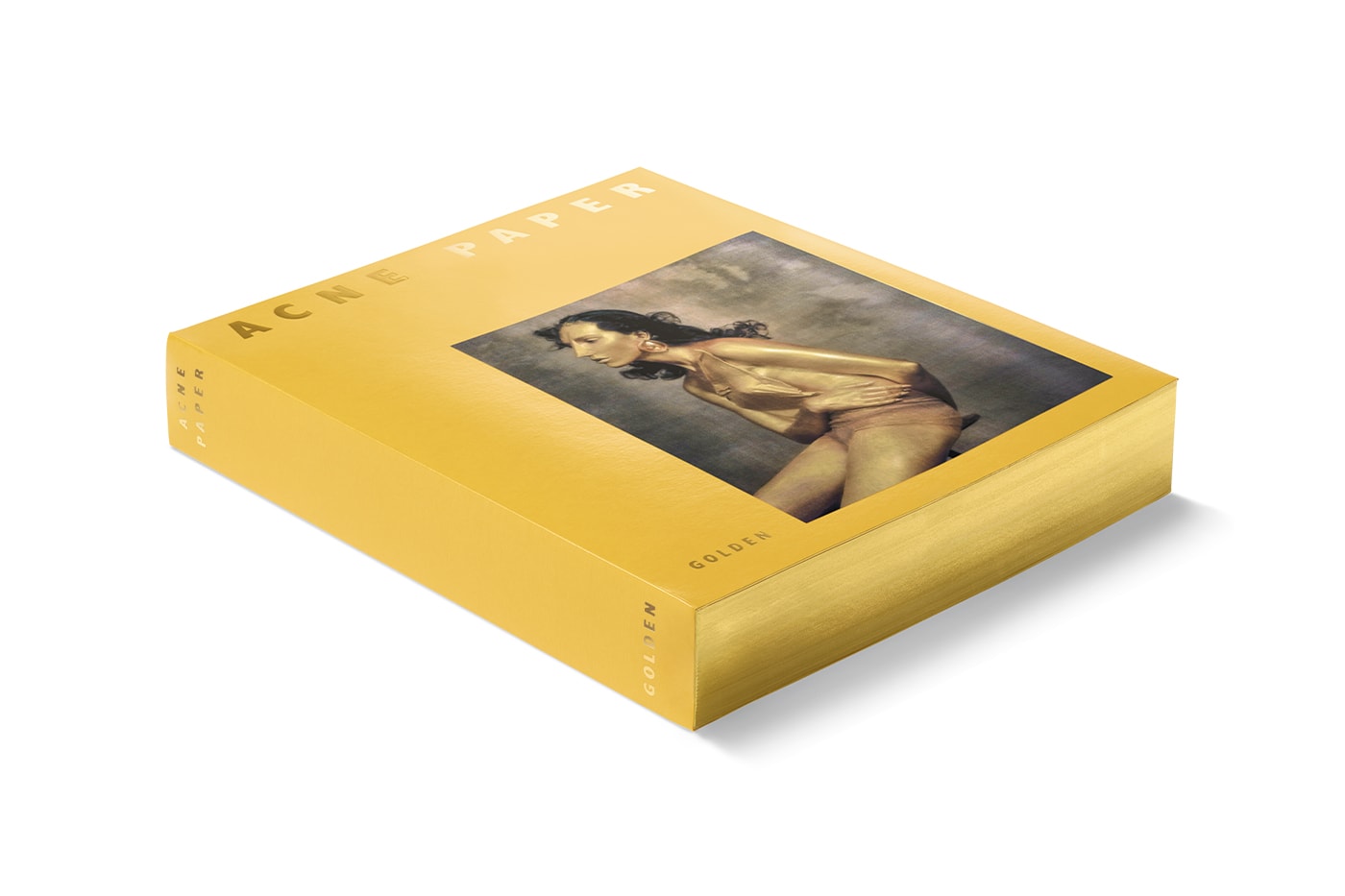 A Decade of Reflection: Acne Paper Unveils Issue 20 swedish brand acne studios fashion magazine edition golden retrospective reflection