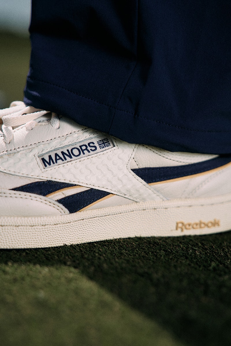 reebok manors golf og pump club c revenge vintage collaboration polo pants cap tech frontier shooter shirt shoe apparel windbreaker red blue