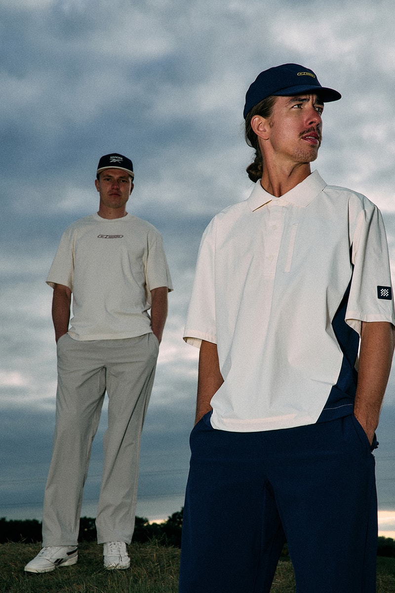 reebok manors golf og pump club c revenge vintage collaboration polo pants cap tech frontier shooter shirt shoe apparel windbreaker red blue