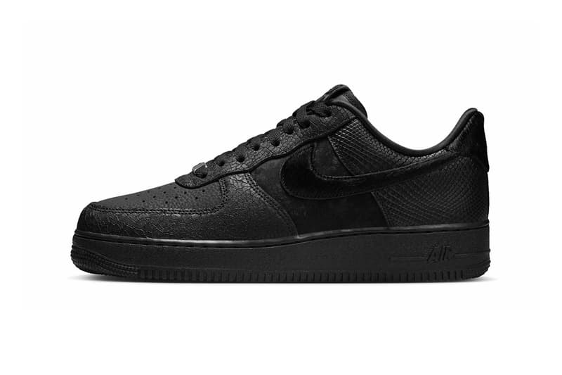 Nike Air Force 1 Low Black Pony Hair snakeskin HQ1977-001 Release Info