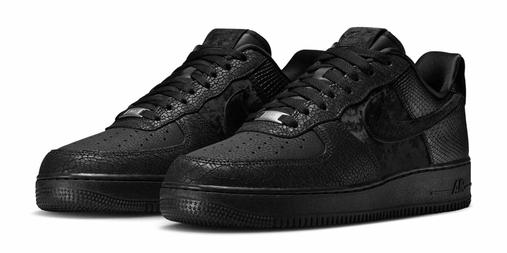 Nike Reworks the Air Force 1 Low With “Black Pony Hair/Snakeskin”
