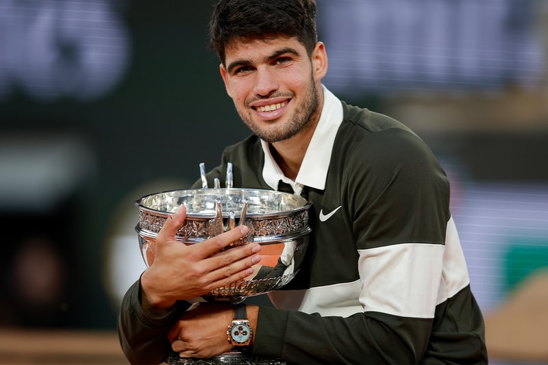 Wrist Check: Carlos Alcaraz Celebrates 2025 Roland Garros Win in the Rolex Cosmograph Daytona "Tiffany"