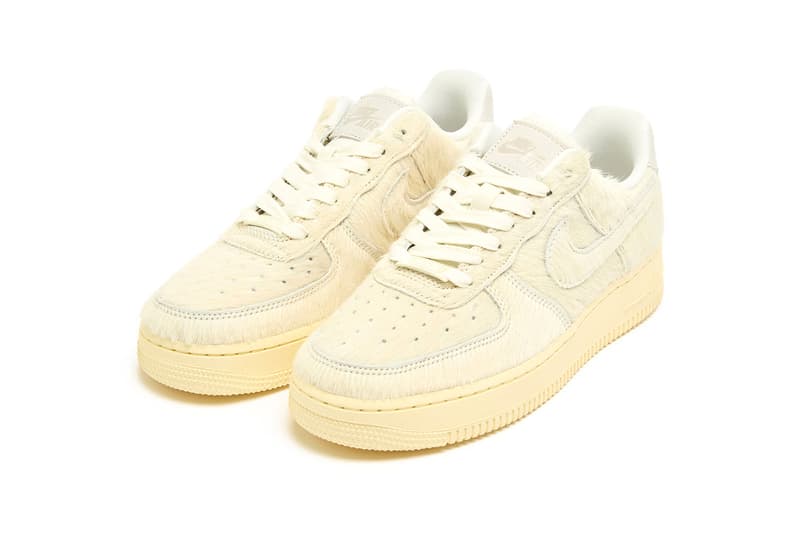Nike Air Force 1 Low Faux Pony Hair Sail II7398-100 Release Info