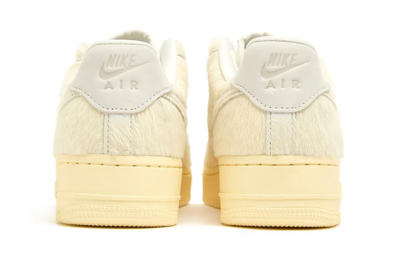 Nike Air Force 1 Low Faux Pony Hair Sail II7398-100 Release Info