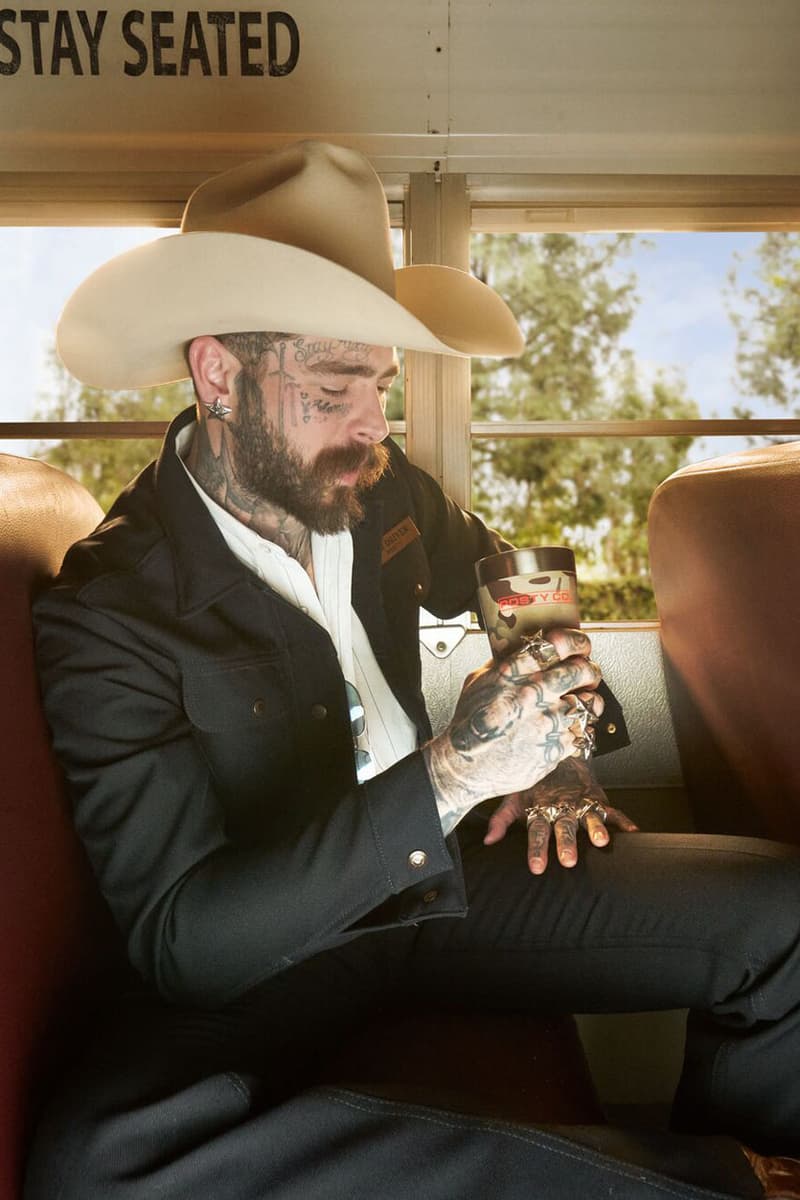 Post Malone Pours One Out With Stanley 1913 on Camo-Covered Collab Capsule release info drop water bottle tumbler cup