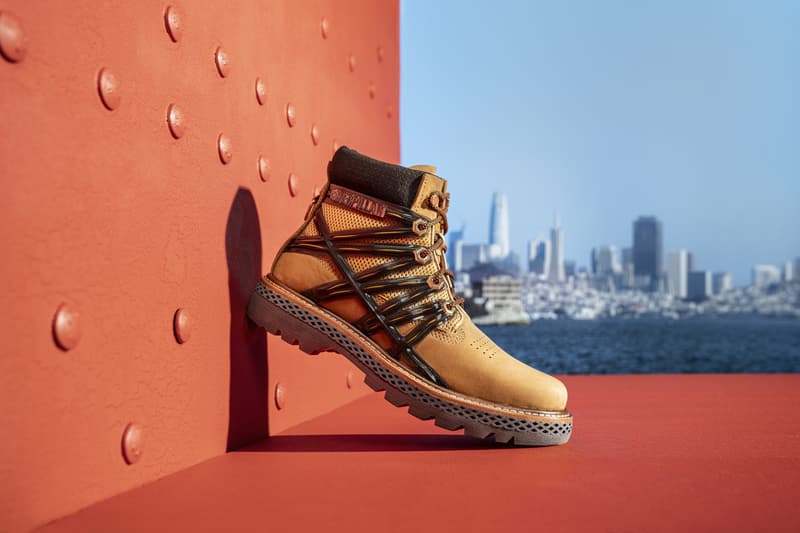 cat footwear caterpillar inc centennial capsule 100th anniversary boots chelsea apollo 11 golden gate channel tunnel flashlight colorado silhouette model