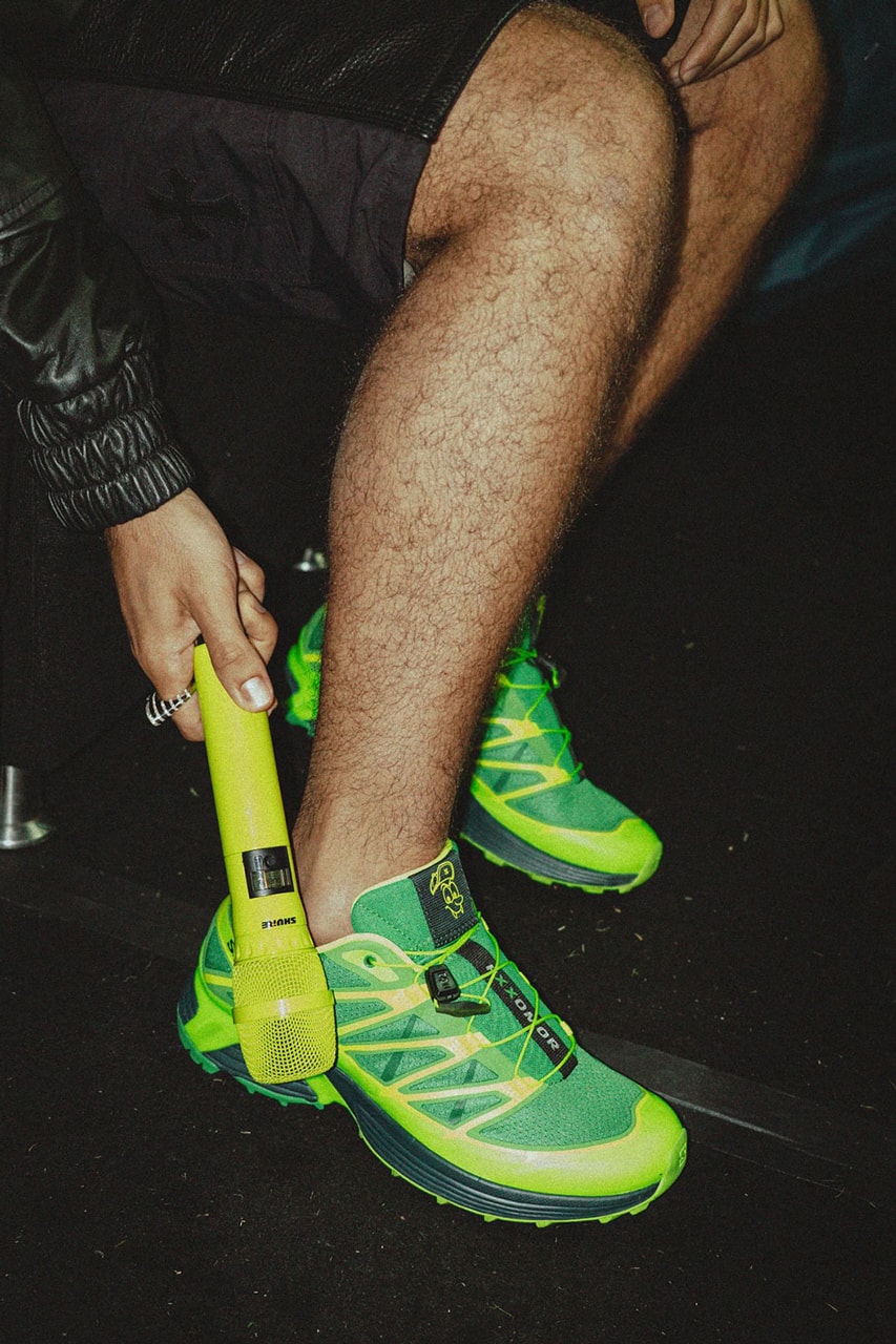 Feid dévoile la nouvelle Salomon XT-Pathway 2 FERXXO verte (L49120300) — infos de sortie, prix, drop; Gov Ball / Governor's Ball; FERXXO Whisper; FXXOMOR