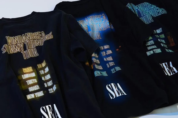 WIND AND SEA Band World Tour Tees paris london new york japanse label