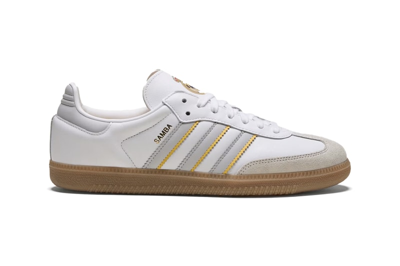 Official Look at the adidas Samba "Real Madrid" Cloud White/Light Solid Grey/Gum JQ4038 football club